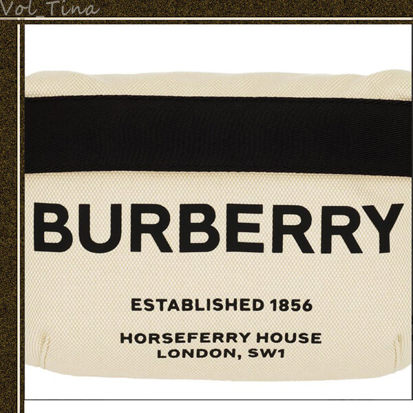 BURBERRY バーバリー ウエストポーチ コピー ロゴ キャンバス ベルトバッグ
